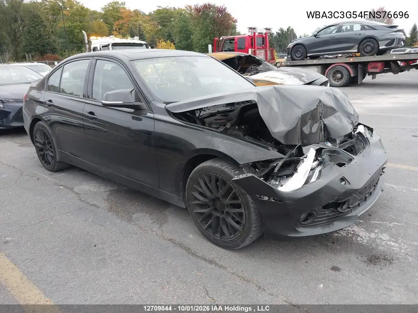 BMW 3ER 2015, VIN WBA3C3G54FNS76696