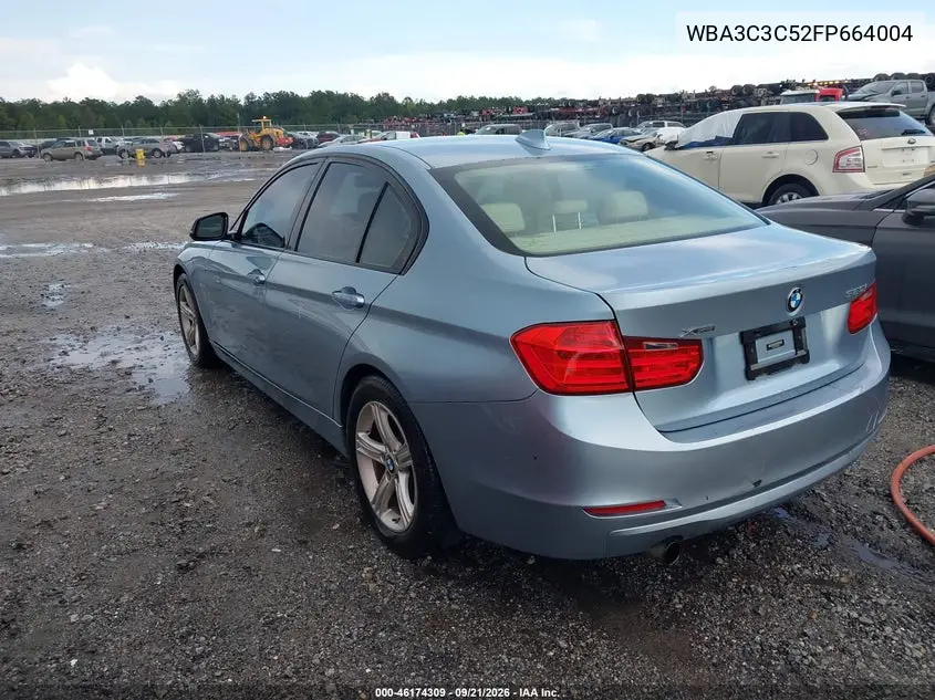 2015 BMW 3ER VIN WBA3C3C52FP664004 — фото 3