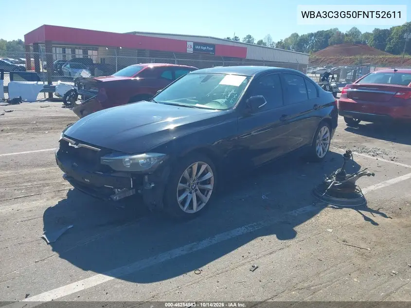 2015 BMW 3ER VIN WBA3C3G50FNT52611 — фото 2