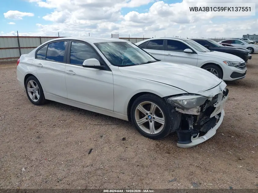 BMW 3ER 2015, VIN WBA3B1C59FK137551