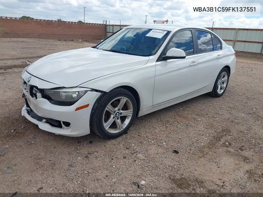 2015 BMW 3ER VIN WBA3B1C59FK137551 — фото 2