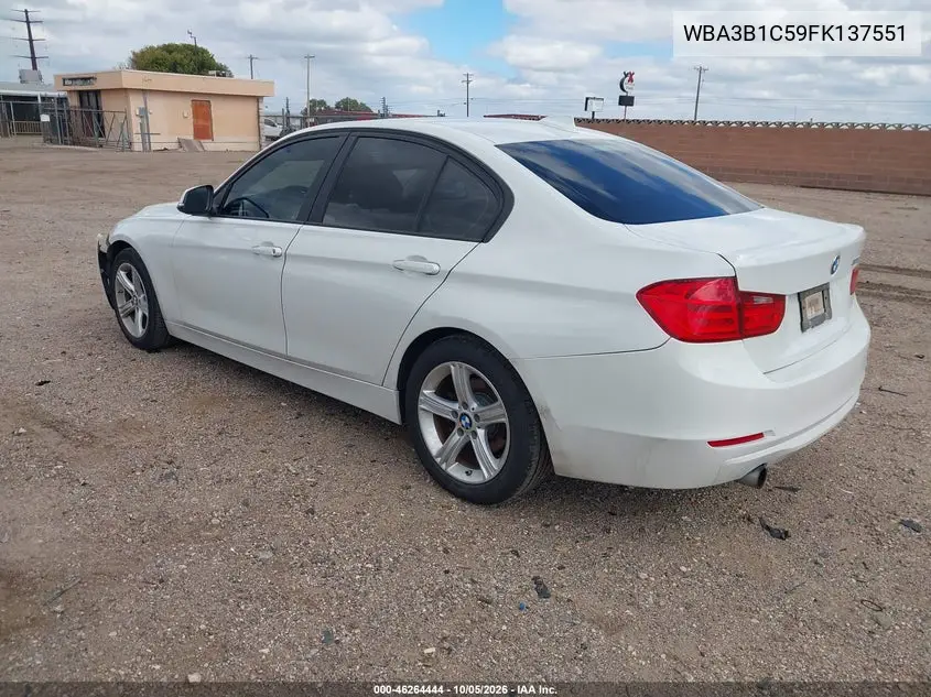 2015 BMW 3ER VIN WBA3B1C59FK137551 — фото 3