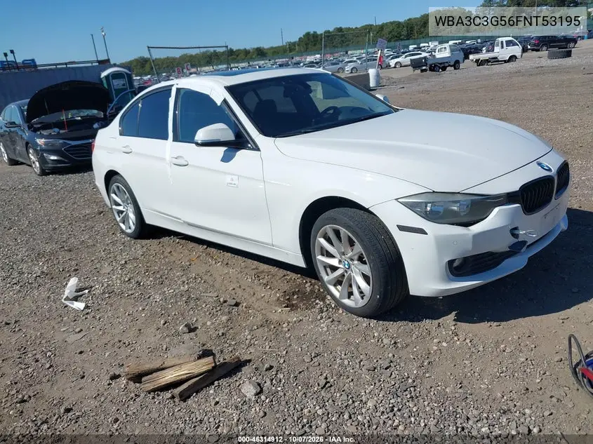BMW 3ER 2015, VIN WBA3C3G56FNT53195