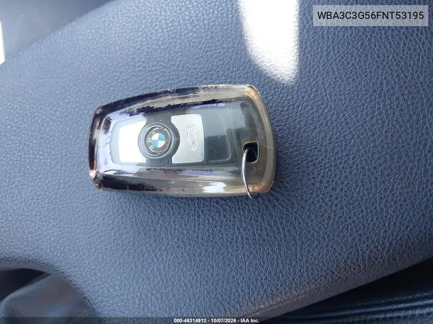 2015 BMW 3ER VIN WBA3C3G56FNT53195 — фото 11