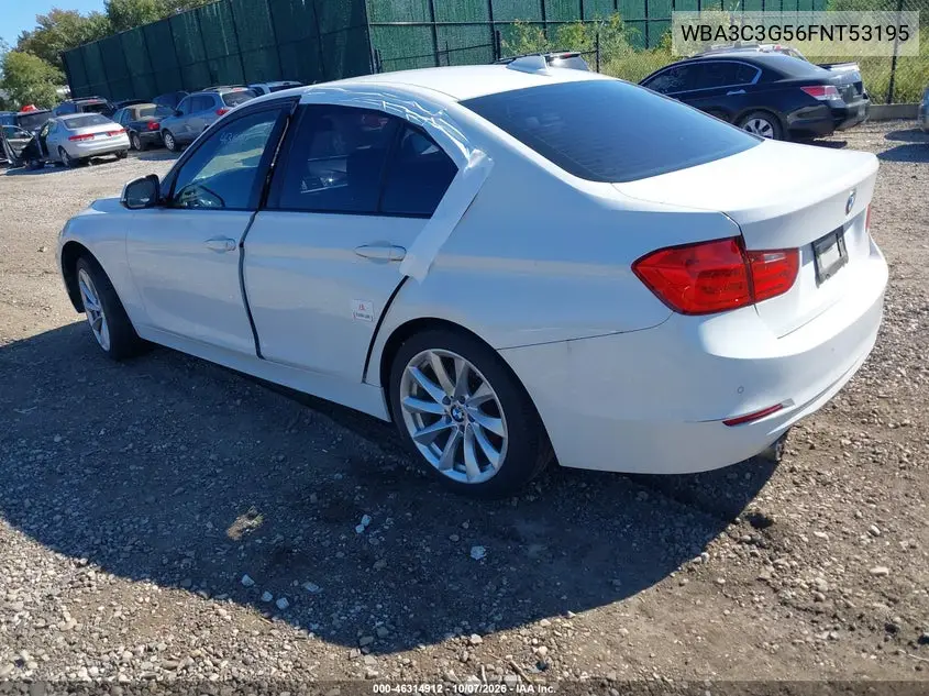 2015 BMW 3ER VIN WBA3C3G56FNT53195 — фото 3