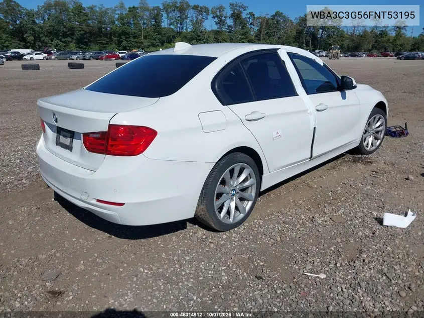 2015 BMW 3ER VIN WBA3C3G56FNT53195 — фото 4