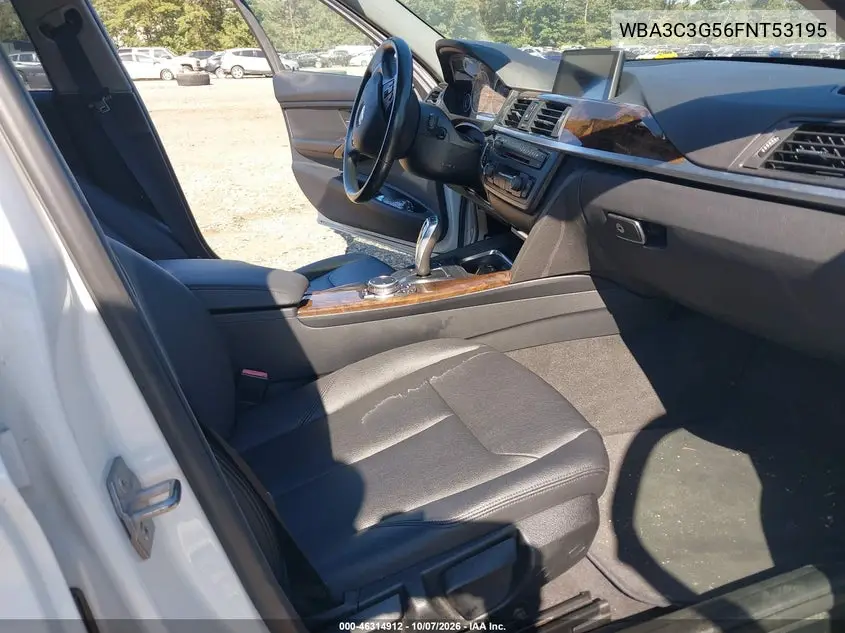2015 BMW 3ER VIN WBA3C3G56FNT53195 — фото 5