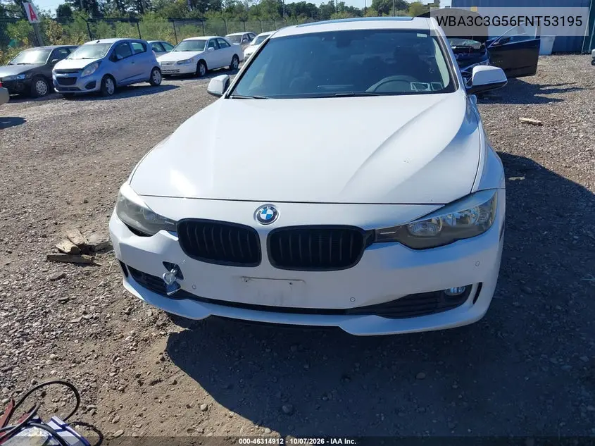 2015 BMW 3ER VIN WBA3C3G56FNT53195 — фото 6