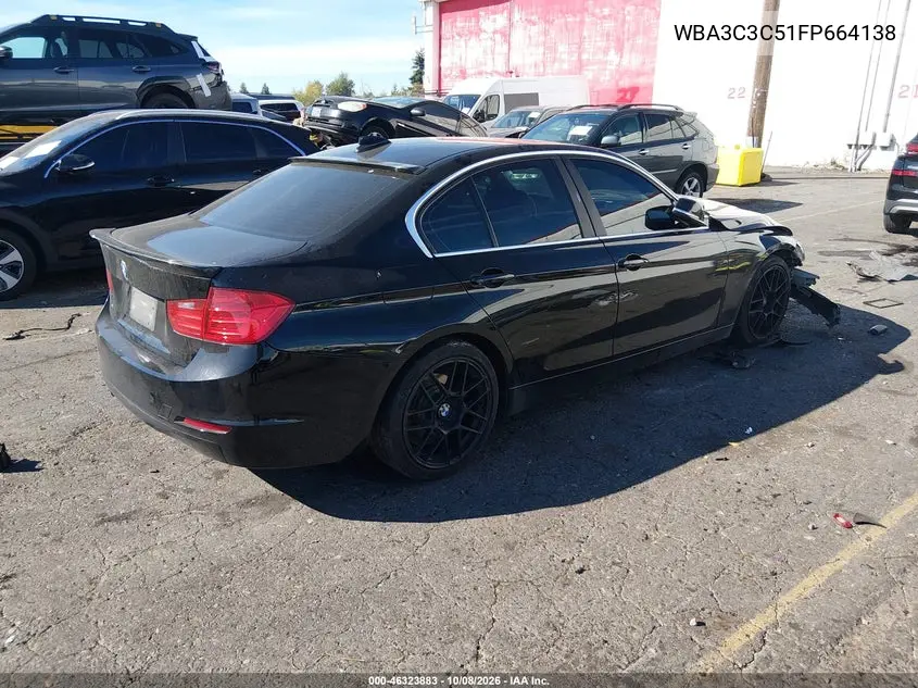 2015 BMW 3ER VIN WBA3C3C51FP664138 — фото 4