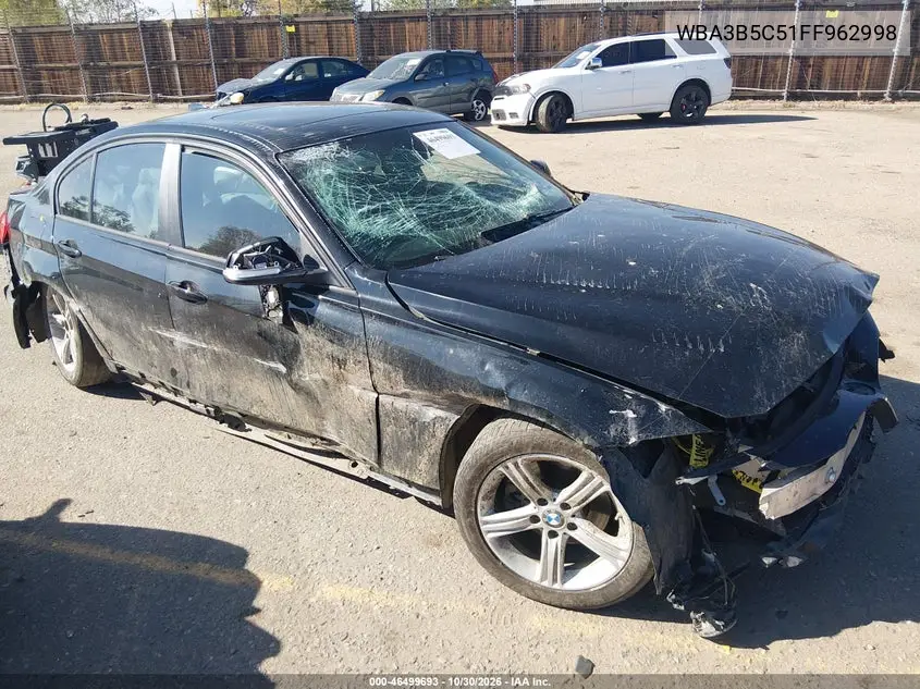 BMW 3ER 2015, VIN WBA3B5C51FF962998