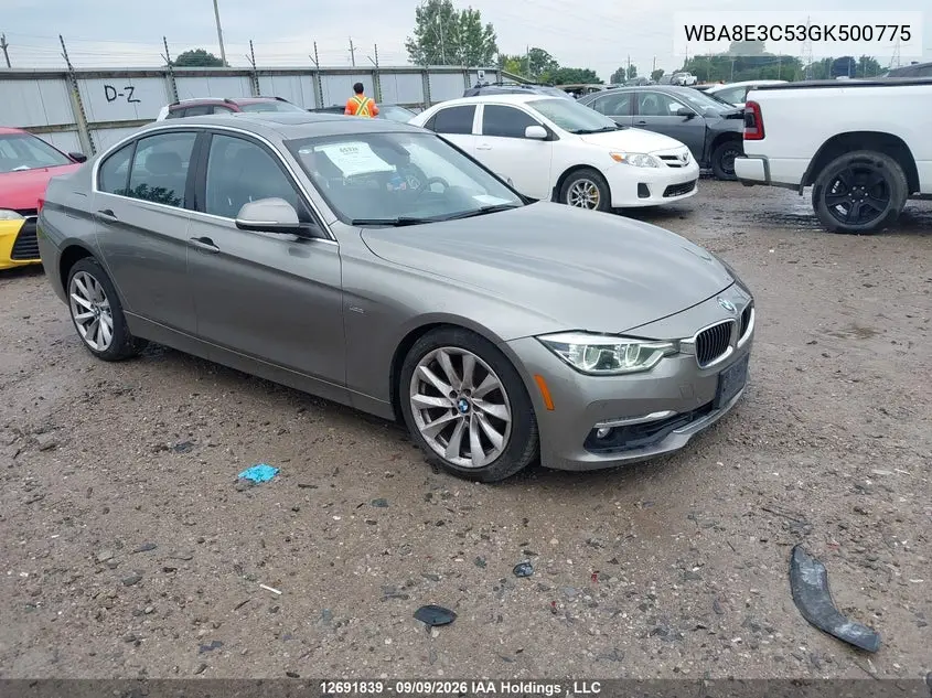 BMW 3ER 2016, VIN WBA8E3C53GK500775