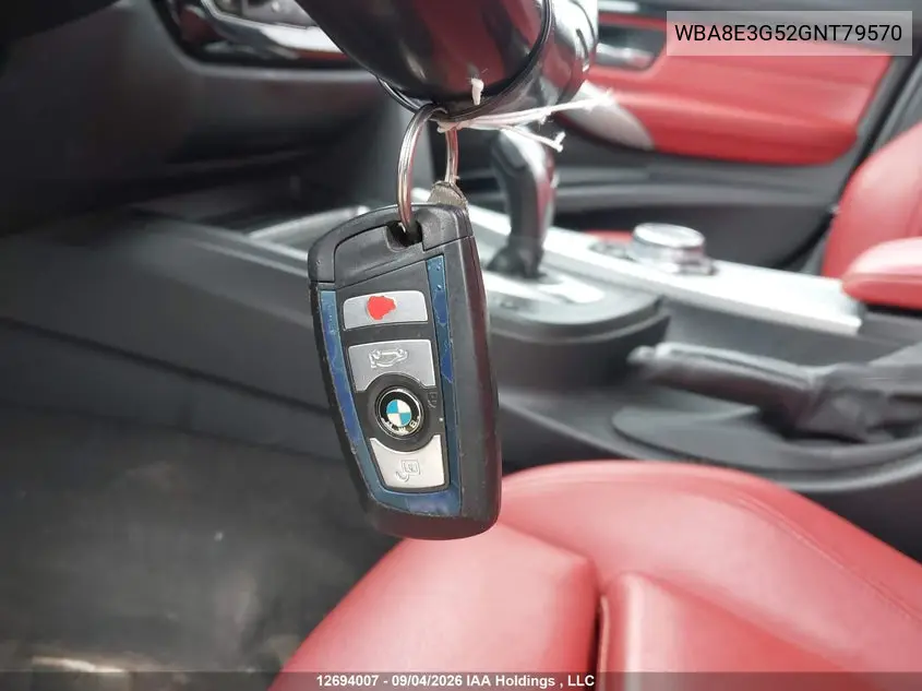 2016 BMW 3ER VIN WBA8E3G52GNT79570 — фото 11