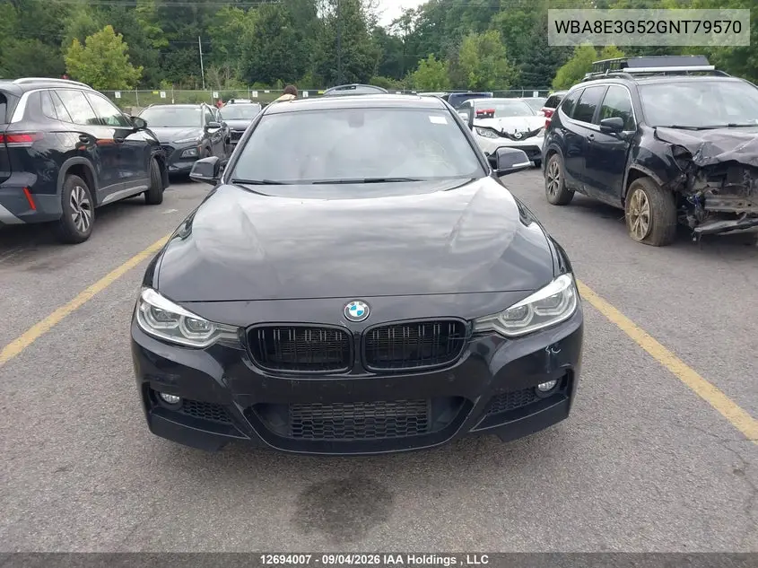 2016 BMW 3ER VIN WBA8E3G52GNT79570 — фото 12