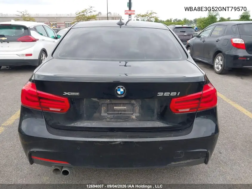 2016 BMW 3ER VIN WBA8E3G52GNT79570 — фото 16