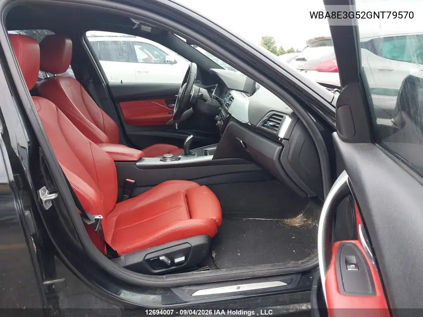 2016 BMW 3ER VIN WBA8E3G52GNT79570 — фото 5
