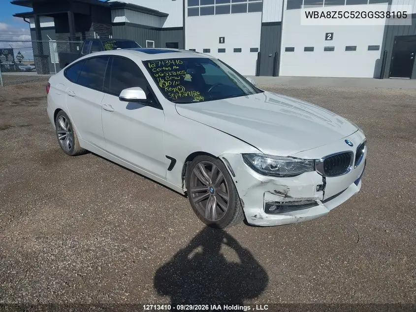 BMW 3ER 2016, VIN WBA8Z5C52GGS38105