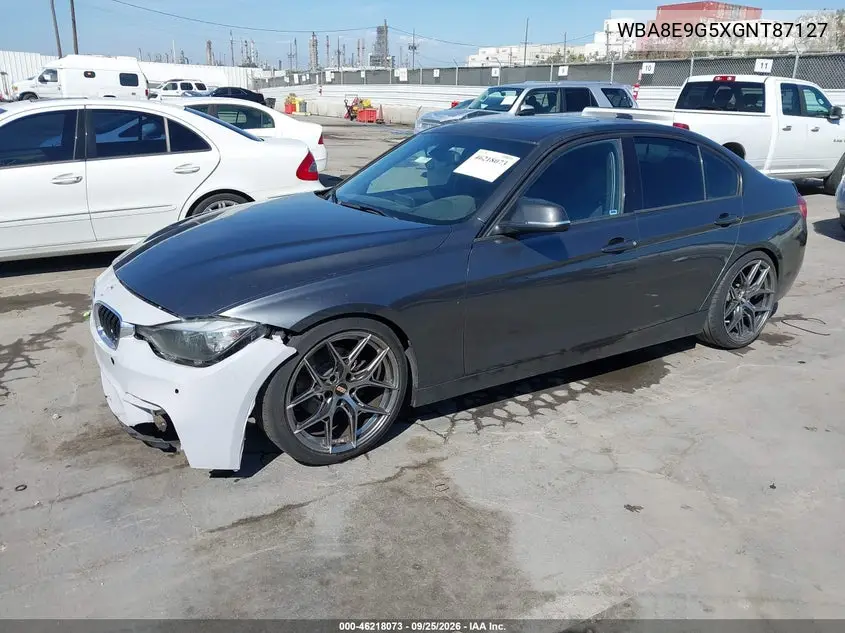 2016 BMW 3ER VIN WBA8E9G5XGNT87127 — фото 2