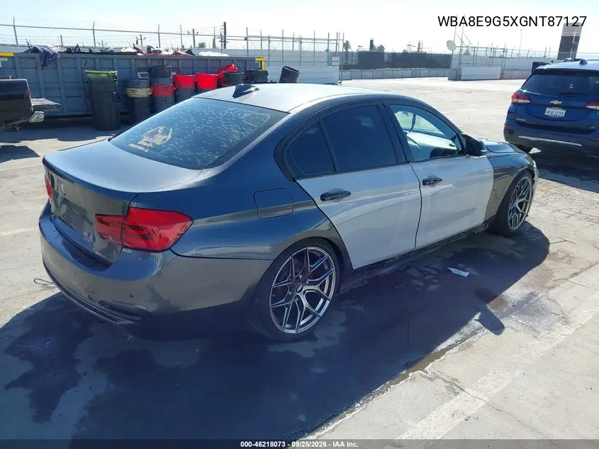 2016 BMW 3ER VIN WBA8E9G5XGNT87127 — фото 4