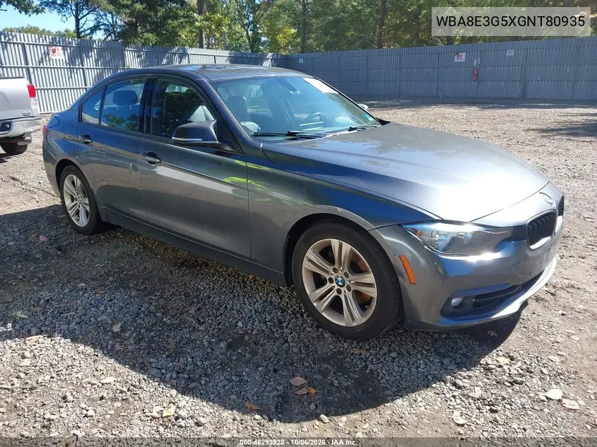 BMW 3ER 2016, VIN WBA8E3G5XGNT80935