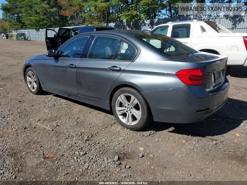 2016 BMW 3ER VIN WBA8E3G5XGNT80935 — фото 3