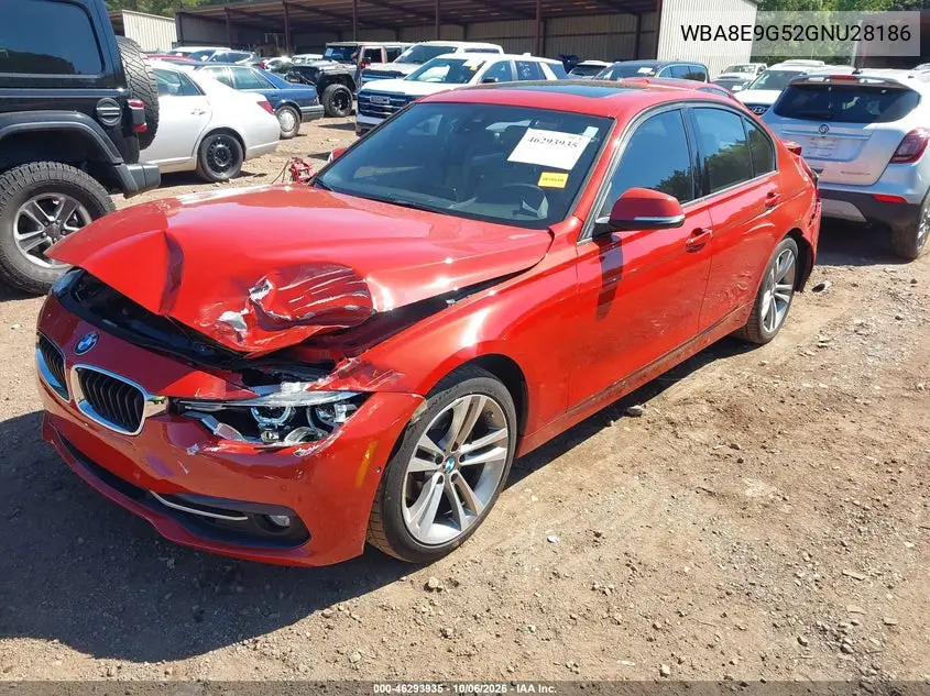 2016 BMW 3ER VIN WBA8E9G52GNU28186 — фото 2