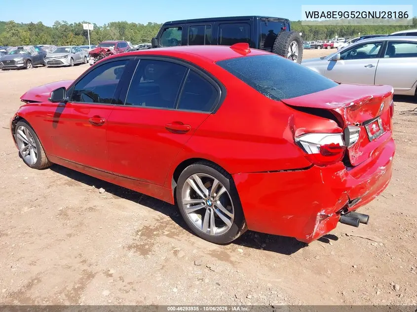 2016 BMW 3ER VIN WBA8E9G52GNU28186 — фото 3