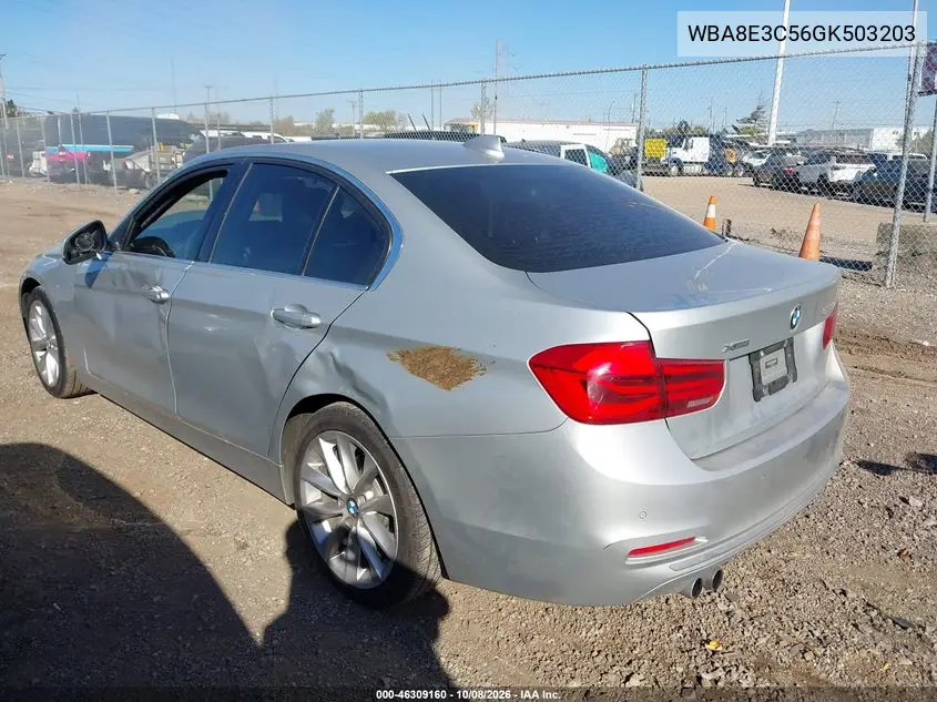 2016 BMW 3ER VIN WBA8E3C56GK503203 — фото 3