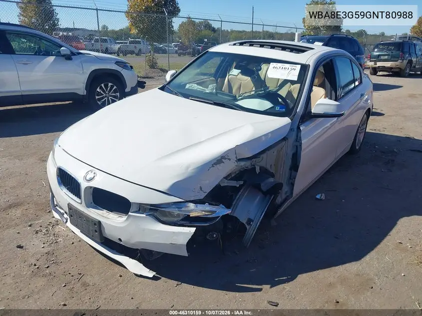 2016 BMW 3ER VIN WBA8E3G59GNT80988 — фото 2