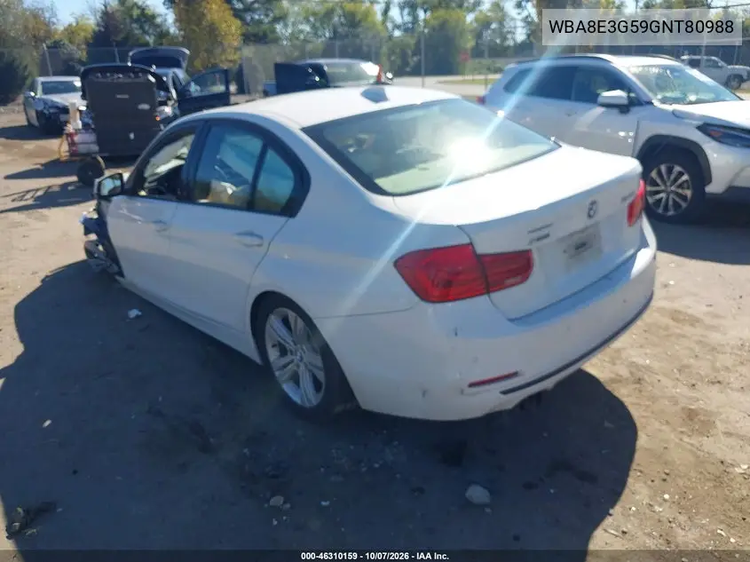 2016 BMW 3ER VIN WBA8E3G59GNT80988 — фото 3