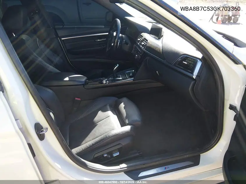 2016 BMW 3ER VIN WBA8B7C53GK703360 — фото 5