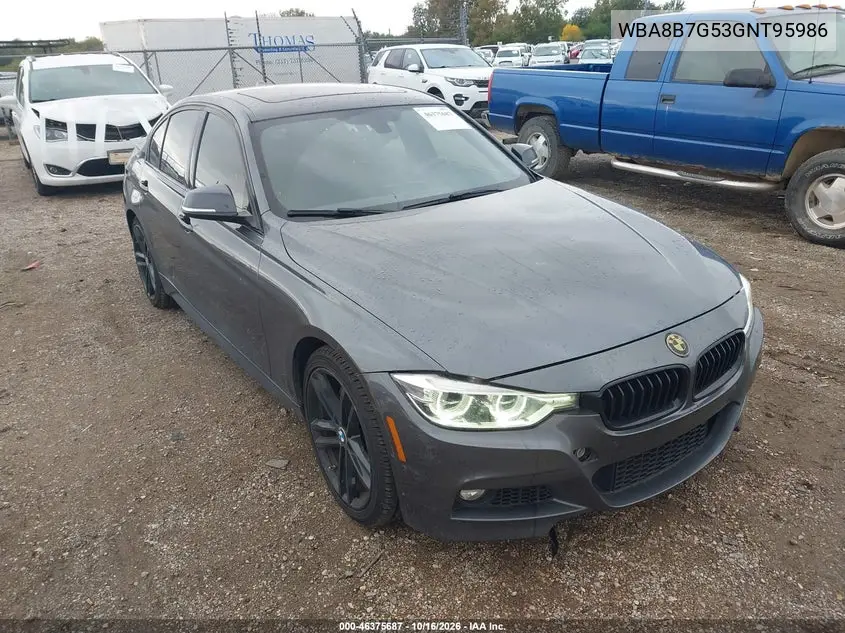 BMW 3ER 2016, VIN WBA8B7G53GNT95986