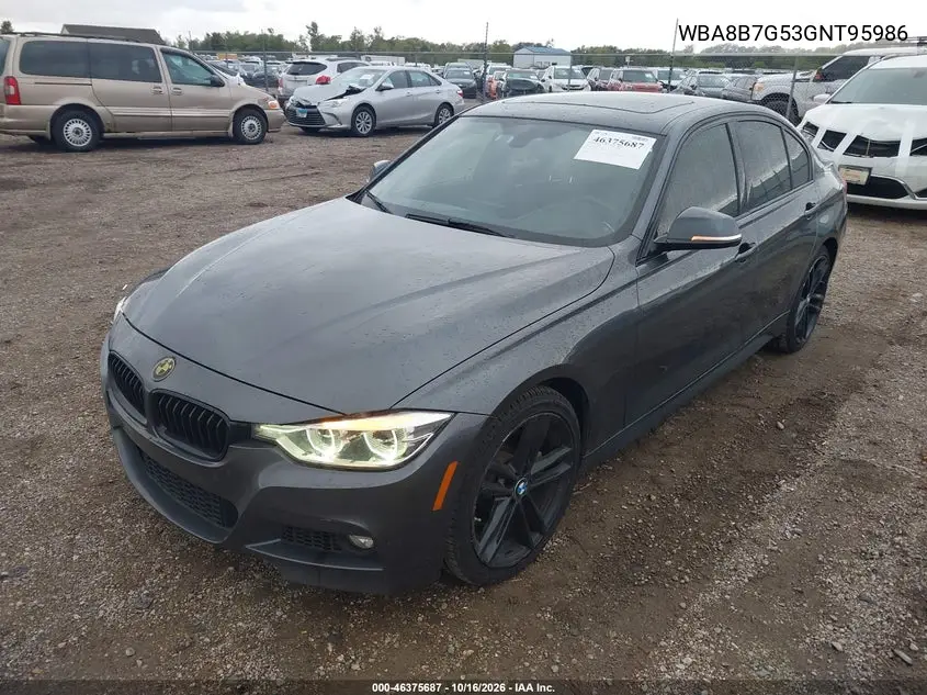 2016 BMW 3ER VIN WBA8B7G53GNT95986 — фото 2