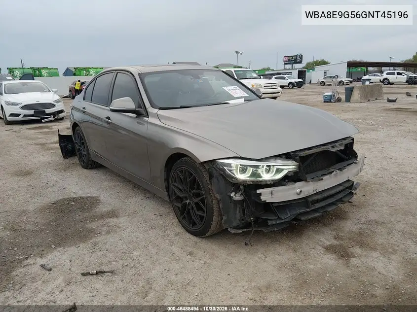 BMW 3ER 2016, VIN WBA8E9G56GNT45196