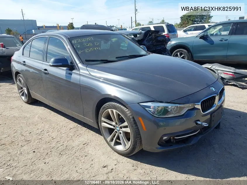 BMW 3ER 2017, VIN WBA8F1C3XHK825991