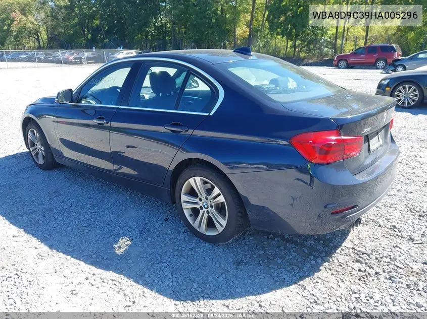 2017 BMW 3ER VIN WBA8D9C39HA005296 — фото 3