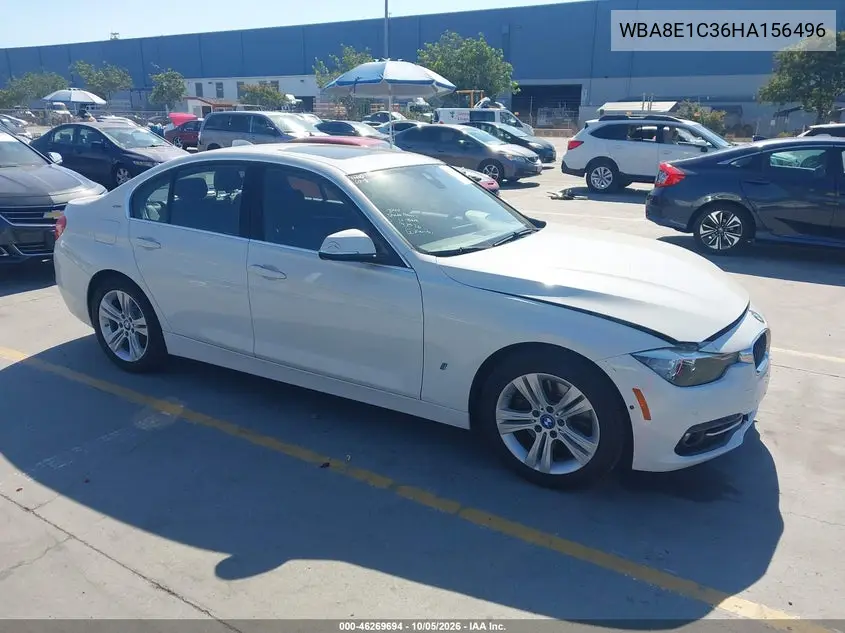 BMW 3ER 2017, VIN WBA8E1C36HA156496