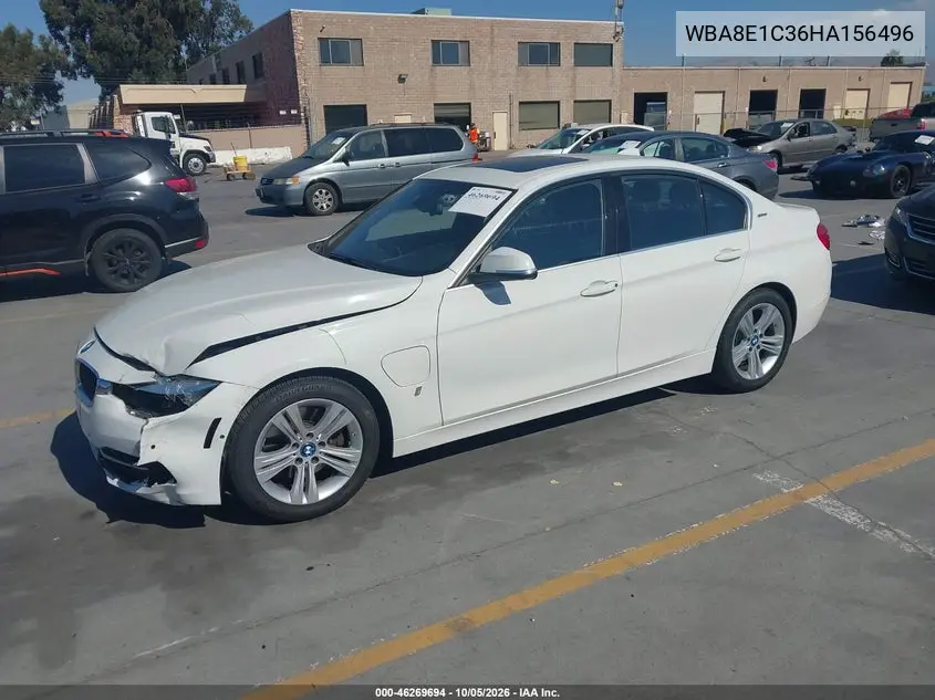 2017 BMW 3ER VIN WBA8E1C36HA156496 — фото 2