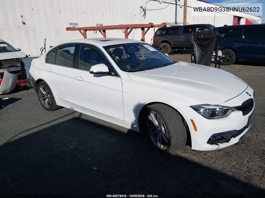 BMW 3ER 2017, VIN WBA8D9G38HNU62622