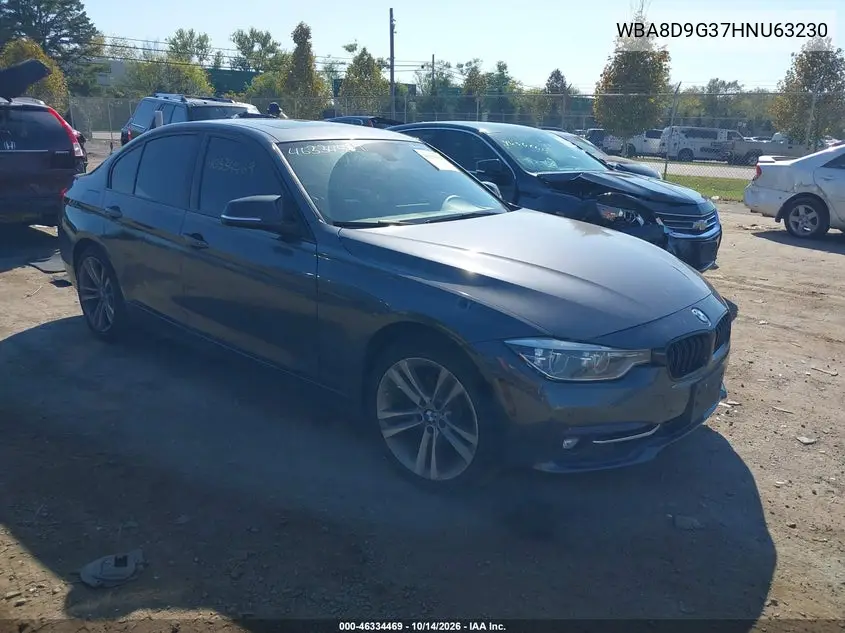 BMW 3ER 2017, VIN WBA8D9G37HNU63230