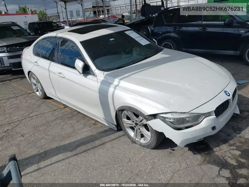 BMW 3ER 2017, VIN WBA8B9C52HK676231