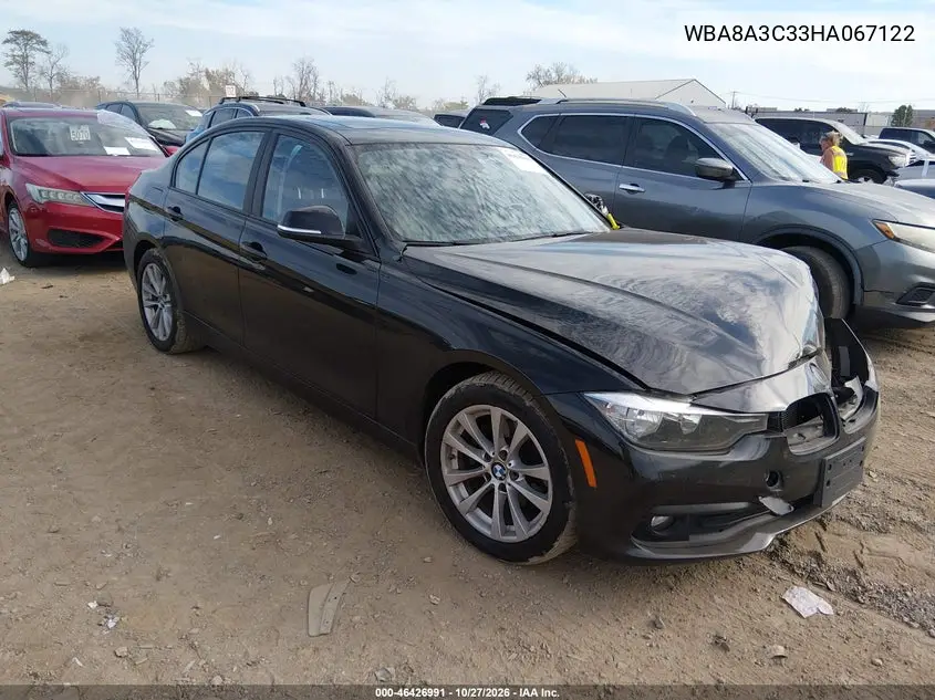 BMW 3ER 2017, VIN WBA8A3C33HA067122