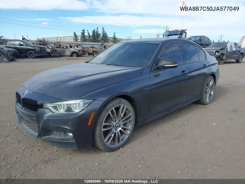 2018 BMW 3ER VIN WBA8B7C50JA577049 — фото 2