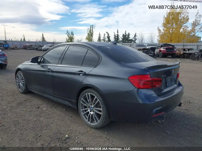 2018 BMW 3ER VIN WBA8B7C50JA577049 — фото 3