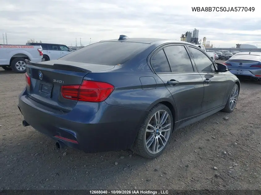 2018 BMW 3ER VIN WBA8B7C50JA577049 — фото 4