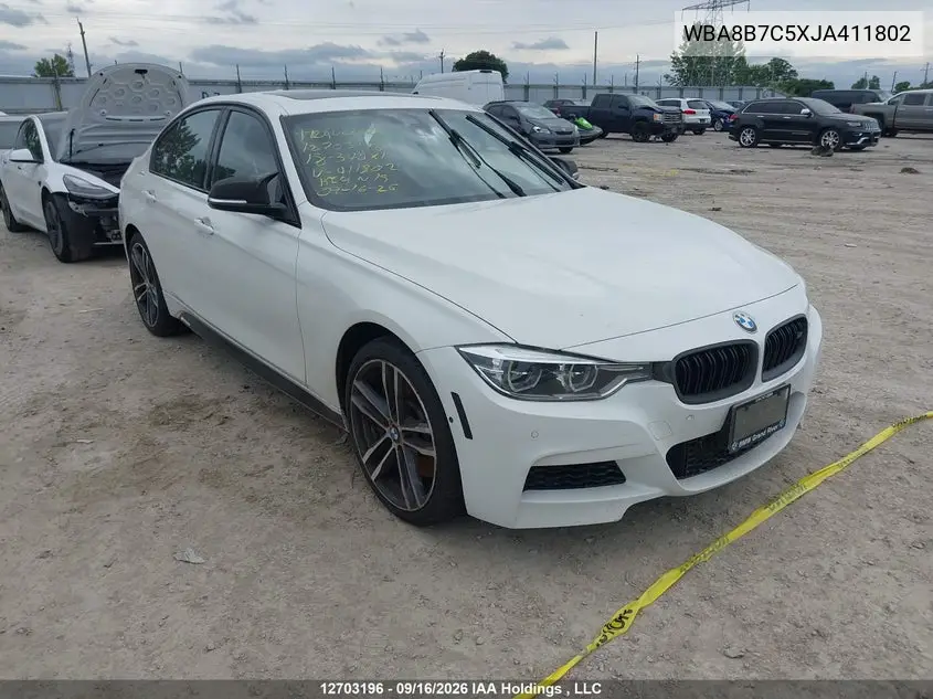 BMW 3ER 2018, VIN WBA8B7C5XJA411802