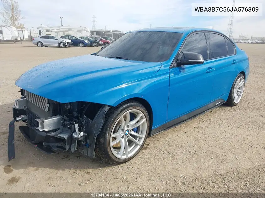 2018 BMW 3ER VIN WBA8B7C56JA576309 — фото 2