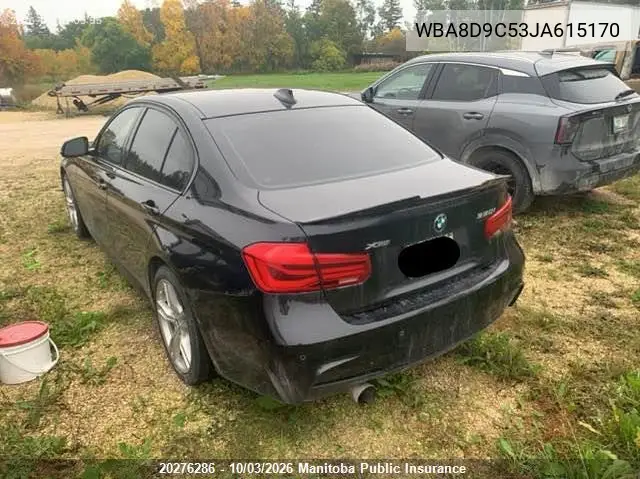 2018 BMW 3ER VIN WBA8D9C53JA615170 — фото 3