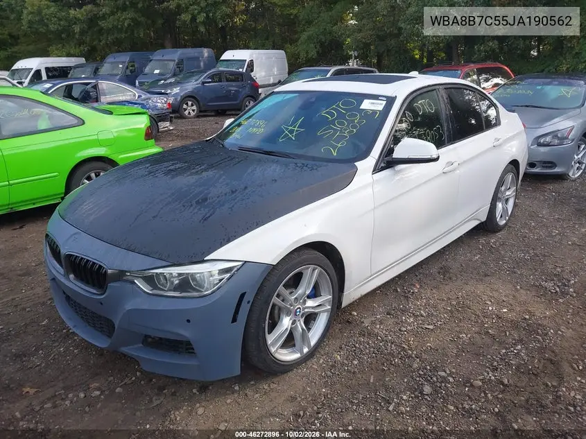 2018 BMW 3ER VIN WBA8B7C55JA190562 — фото 2