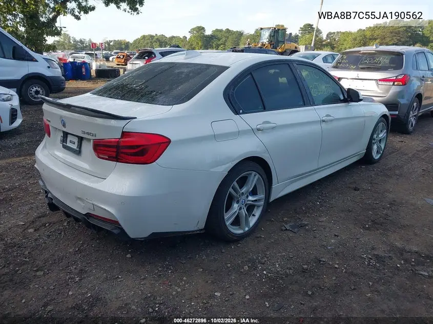 2018 BMW 3ER VIN WBA8B7C55JA190562 — фото 4
