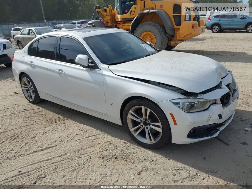BMW 3ER 2018, VIN WBA8E1C54JA178567